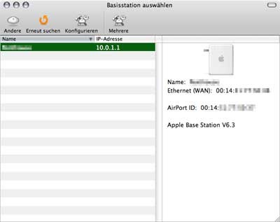 Airport Express einrichten 2